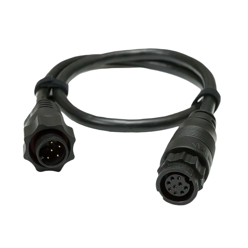 Image 1: Navico 9-Pin Black to 7-Pin Blue Adapter Cable f/Non-CHIRP Transducers