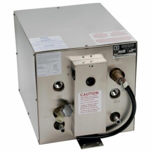 Image 1: Whale Seaward 6 Gallon Hot Water Heater w/Front Heat Exchanger - Stainless Steel - 120V - 1500W