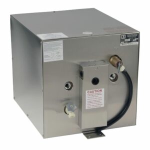 Image 1: Whale Seaward 11 Gallon Hot Water Heater w/Rear Heat Exchanger - Stainless Steel - 120V - 1500W
