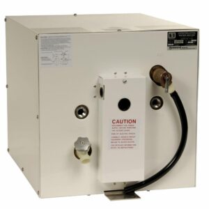 Image 1: Whale Seaward 11 Gallon Hot Water Heater w/Rear Heat Exchanger - White Epoxy - 120V - 1500W