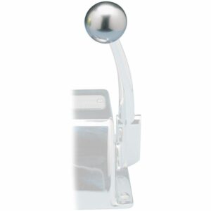 Image 1: Rupp Control Knob Silver For Morse Controls (3/8-24 Thread)
