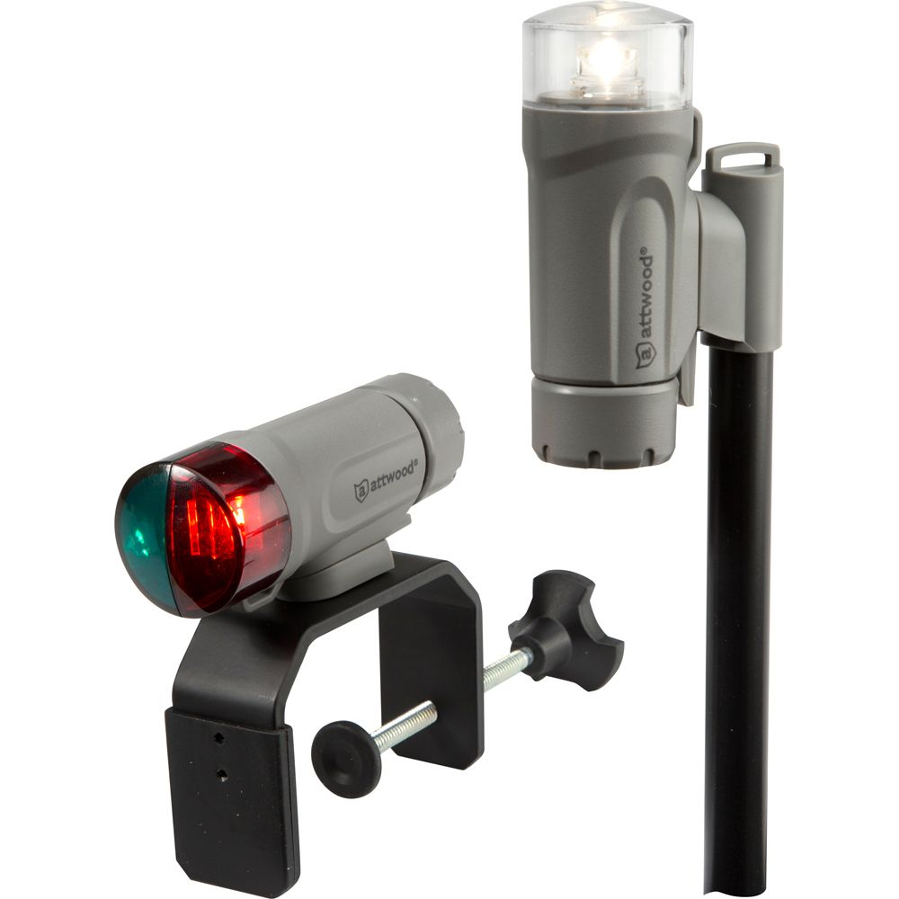 Image 1: Attwood Clamp-On Portable LED Light Kit - Marine Gray