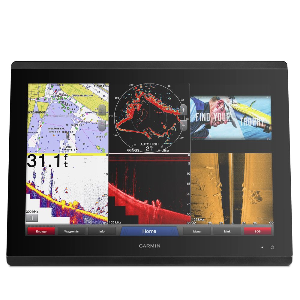 Image 1: Garmin GPSMAP® 8424 MFD - Worldwide Basemap - 24"