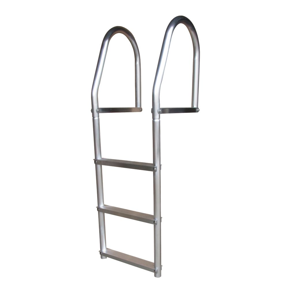 Image 1: Dock Edge Fixed Eco - Weld Free Aluminum 3-Step Dock Ladder