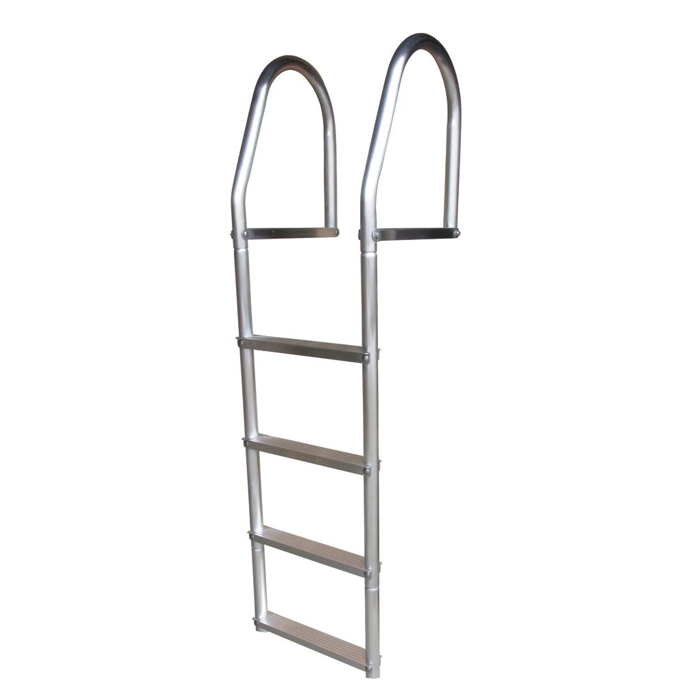 Image 1: Dock Edge Fixed Eco - Weld Free Aluminum 4-Step Dock Ladder