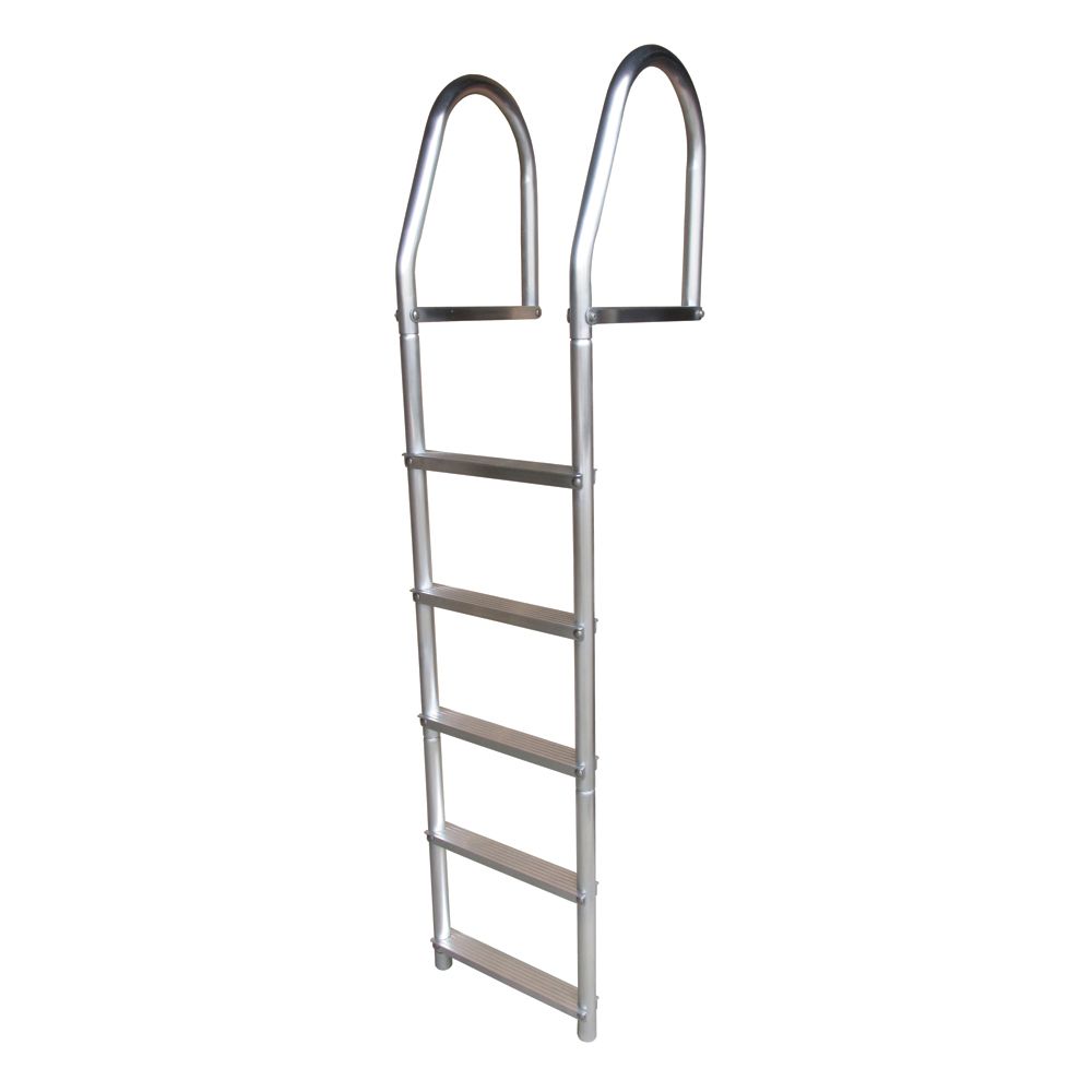 Image 1: Dock Edge Fixed Eco - Weld Free Aluminum 5-Step Dock Ladder