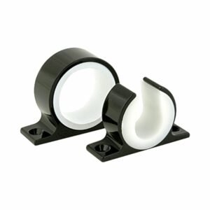 Image 1: Lee's Single Rod Rack Set - Bright Black Finish