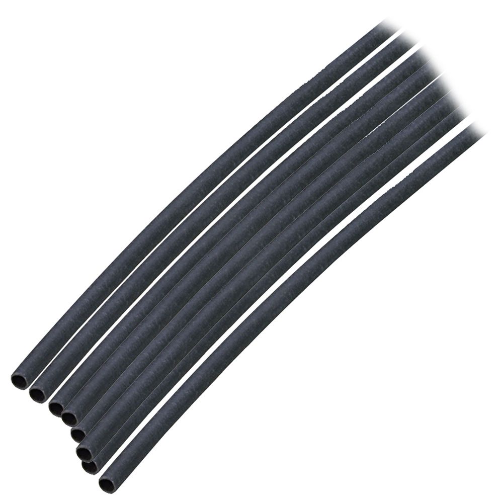 Image 1: Ancor Adhesive Lined Heat Shrink Tubing (ALT) - 1/8" x 6" - 10-Pack - Black