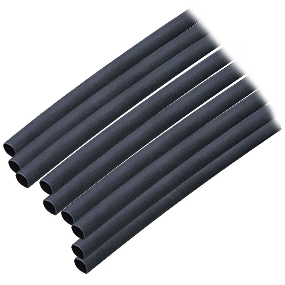 Image 1: Ancor Adhesive Lined Heat Shrink Tubing (ALT) - 3/16" x 6" - 10-Pack - Black