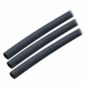 Image 1: Ancor Adhesive Lined Heat Shrink Tubing (ALT) - 1/4" x 3" - 3-Pack - Black