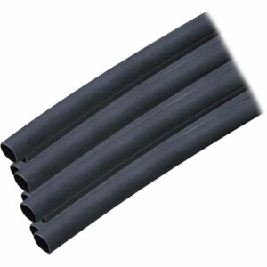 Image 1: Ancor Adhesive Lined Heat Shrink Tubing (ALT) - 1/4" x 12" - 10-Pack - Black