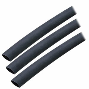 Image 1: Ancor Adhesive Lined Heat Shrink Tubing (ALT) - 3/8" x 3" - 3-Pack - Black
