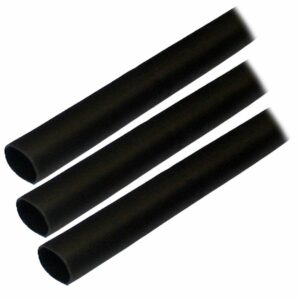 Image 1: Ancor Adhesive Lined Heat Shrink Tubing (ALT) - 1/2" x 3" - 3-Pack - Black