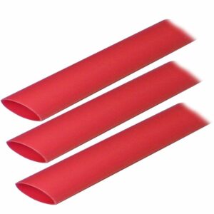 Image 1: Ancor Adhesive Lined Heat Shrink Tubing (ALT) - 3/4" x 3" - 3-Pack - Red