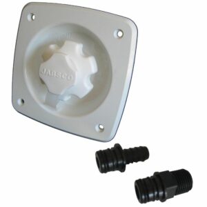 Image 1: Jabsco Water Pressure Regulator - Flush Mount - White