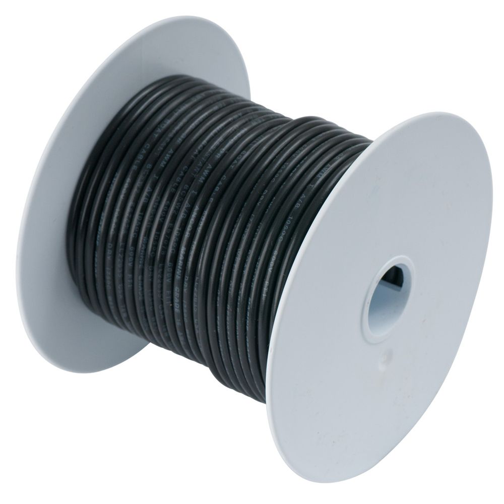 Image 1: Ancor Black 18 AWG Tinned Copper WIre - 35'