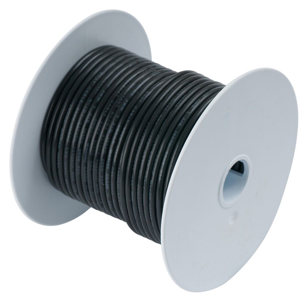 Image 1: Ancor Black 18 AWG Tinned Copper Wire - 100'