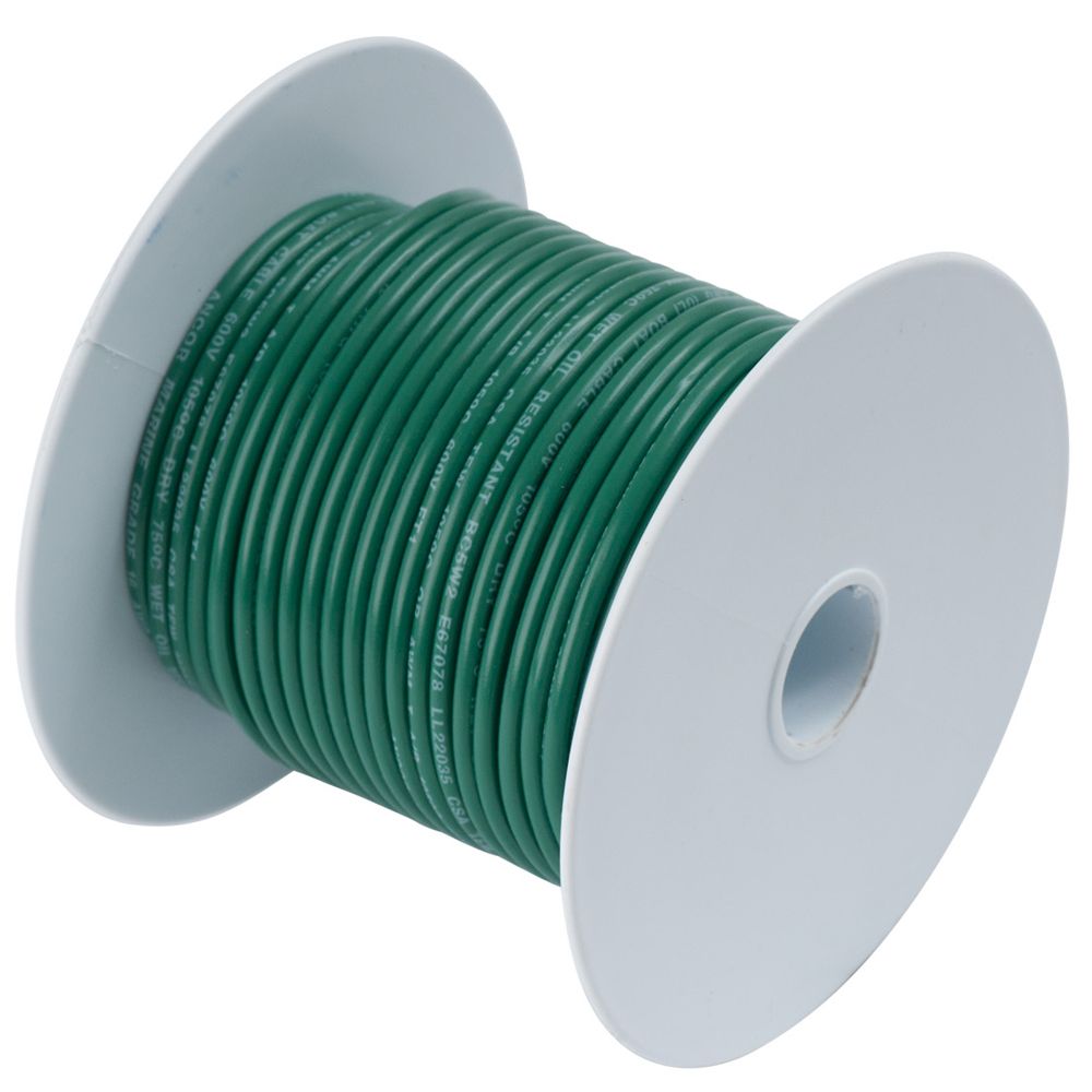 Image 1: Ancor Green 18 AWG Tinned Copper Wire - 35'