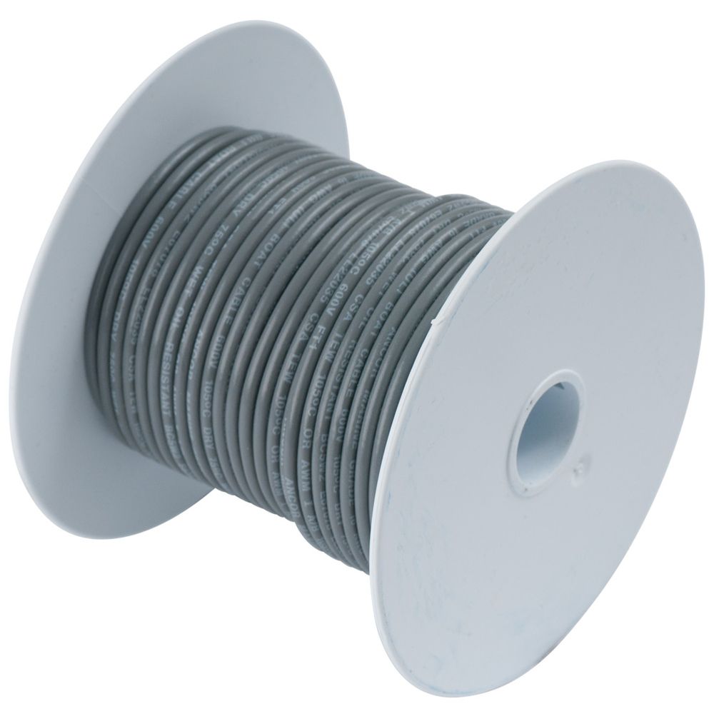 Image 1: Ancor Grey 18 AWG Tinned Copper Wire - 500'