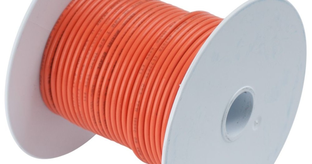 Ancor Orange 18 Awg Tinned Copper Wire 500′ 2519