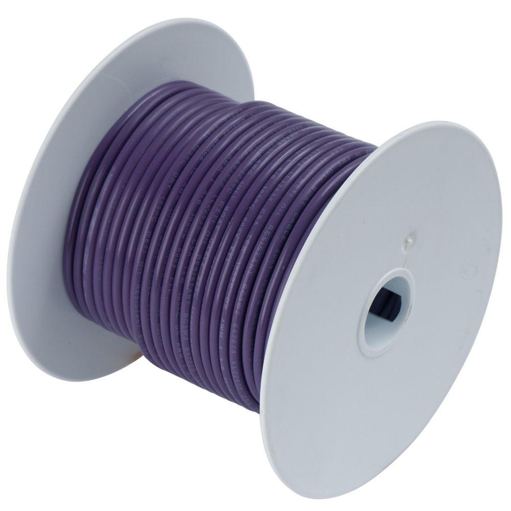 Image 1: Ancor Purple 18 AWG Tinned Copper Wire - 100'