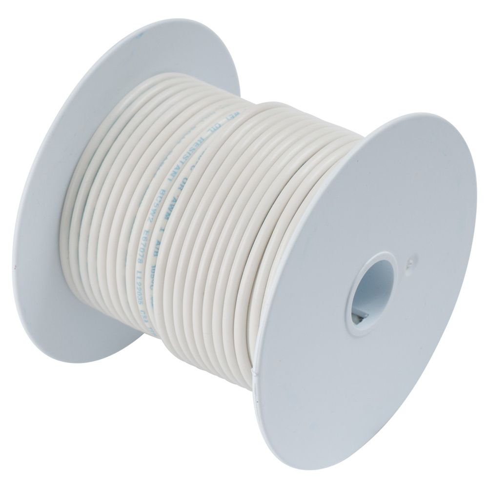 Image 1: Ancor White 18 AWG Tinned Copper Wire - 35'