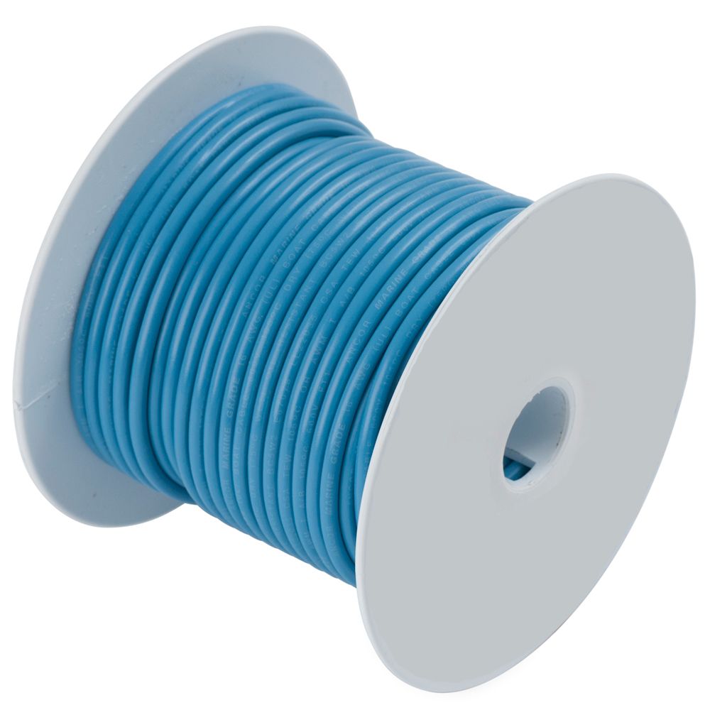 Image 1: Ancor Light Blue 16 AWG Tinned Copper Wire - 100'