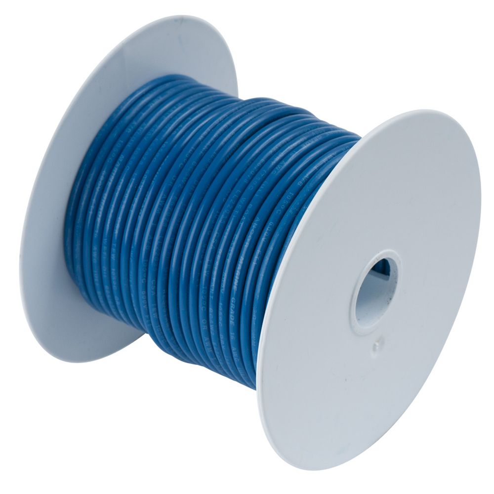 Image 1: Ancor Dark Blue 16 AWG Tinned Copper Wire - 100'