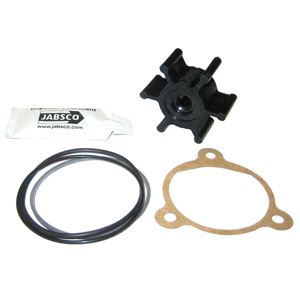 Image 1: Jabsco Neoprene Impeller Kit w/Cover, Gasket or O-Ring - 6-Blade - 5/16 Shaft Diameter