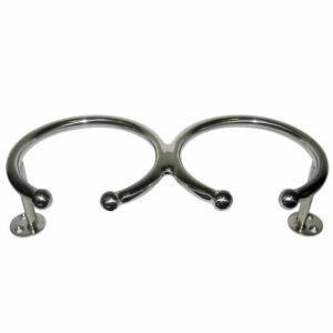 Image 1: Whitecap Top Mount Ring SS Cup Holder - 2-Drink - Base Mount