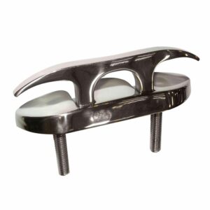 Image 1: Whitecap Folding Cleat - Stainless Steel Studded - 4-1/2"