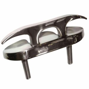 Image 1: Whitecap Folding Cleat - Stainless Steel Studded - 6"