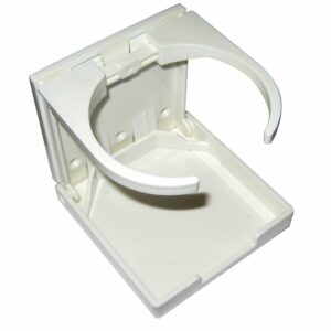 Image 1: Whitecap Folding Drink Holder - White Nylon