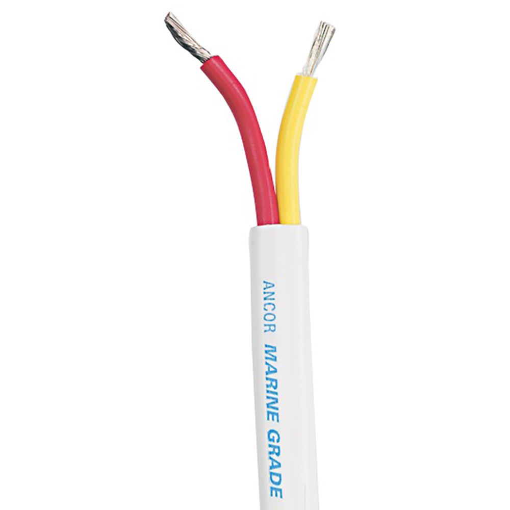 Image 1: Ancor Safety Duplex Cable - 18/2 AWG - Red/Yellow - Flat - 500'