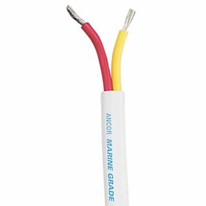 Image 1: Ancor Safety Duplex Cable - 14/2 AWG - Red/Yellow - Flat - 250'
