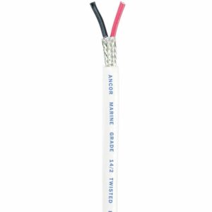 Image 1: Ancor Twisted Pair w/Shield - 14/2 AWG - Round - Red/Black - 250'