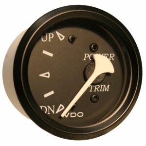 Image 1: VDO Cockpit Marine Trim Gauge - f/Evinrude and Johnson Engines - Black Dial/Bezel