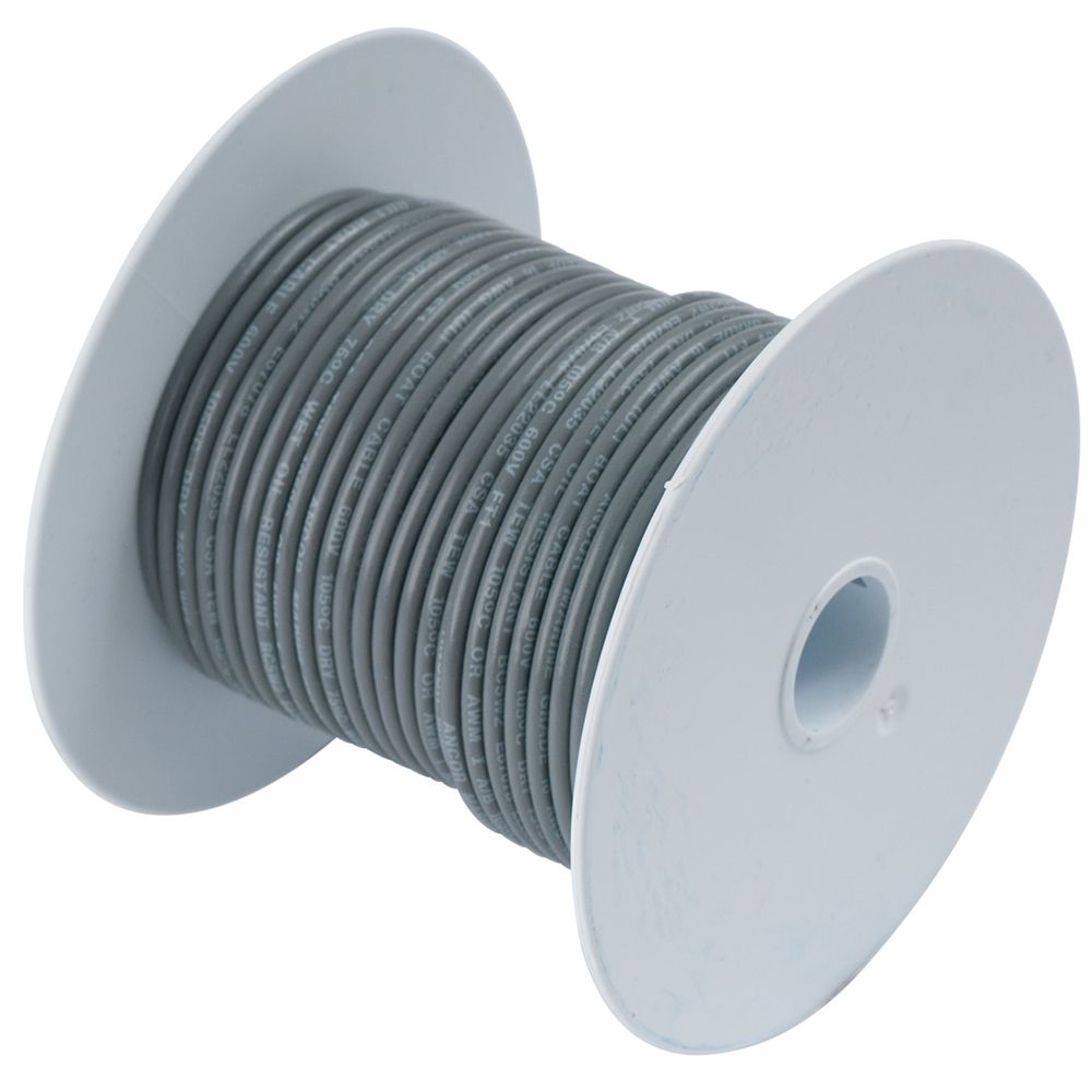 Image 1: Ancor Grey 14 AWG Tinned Copper Wire - 18'