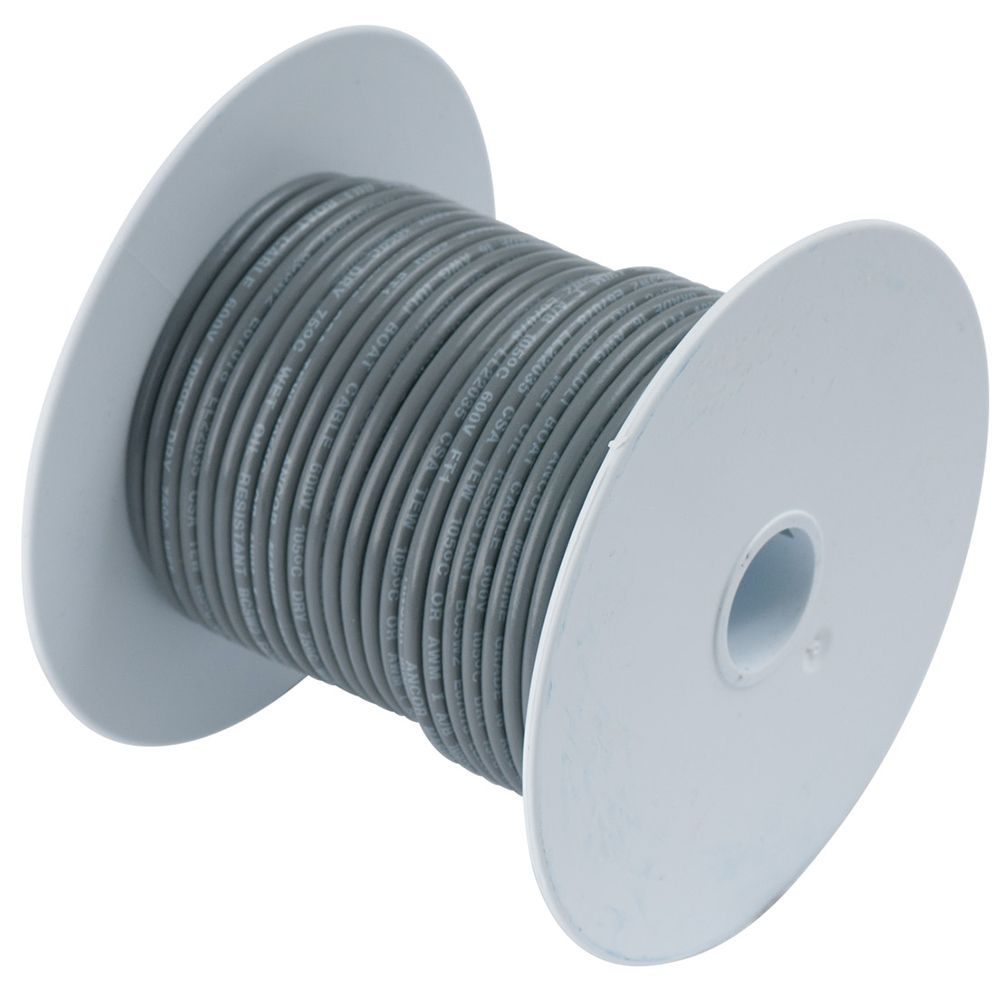 Image 1: Ancor Grey 14 AWG Tinned Copper Wire - 100'