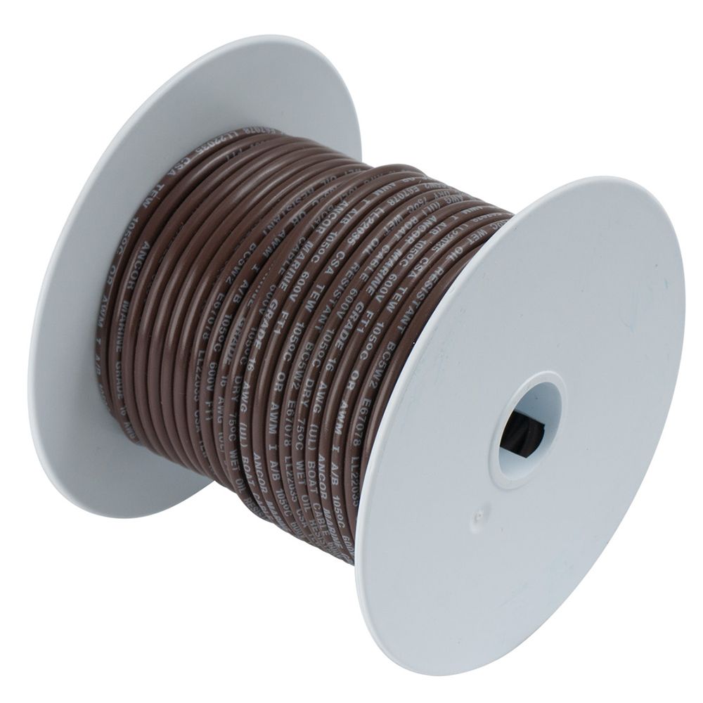 Image 1: Ancor Brown 12 AWG Tinned Copper Wire - 25'