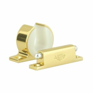 Image 1: Lee's Rod And Reel Hanger Set - Shimano Tiagra 130 - Bright Gold