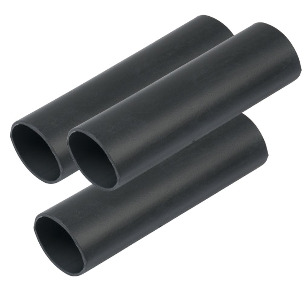 Image 1: Ancor Heavy Wall Heat Shrink Tubing - 3/4" x 6" - 3-Pack - Black