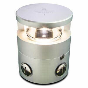 Image 1: Lopolight Series 300-036 - Masthead Light - 5NM - Horizontal Mount - White - Silver Housing 