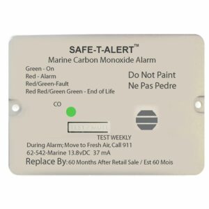 Image 1: Safe-T-Alert 62 Series Carbon Monoxide Alarm - 12V - 62-542-Marine - Flush Mount - White