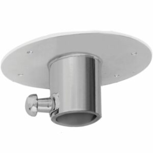 Image 1: TACO Stainless Steel Table Base w/Locking Pin