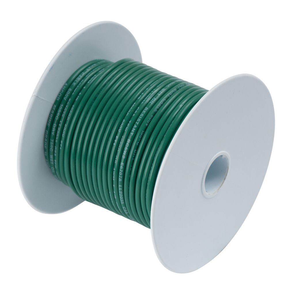 Image 1: Ancor Green 8 AWG Tinned Copper Wire - 25'