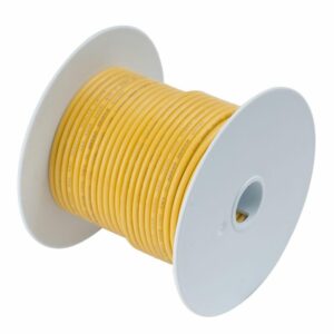 Image 1: Ancor Yellow 6 AWG Tinned Copper Wire - 100'