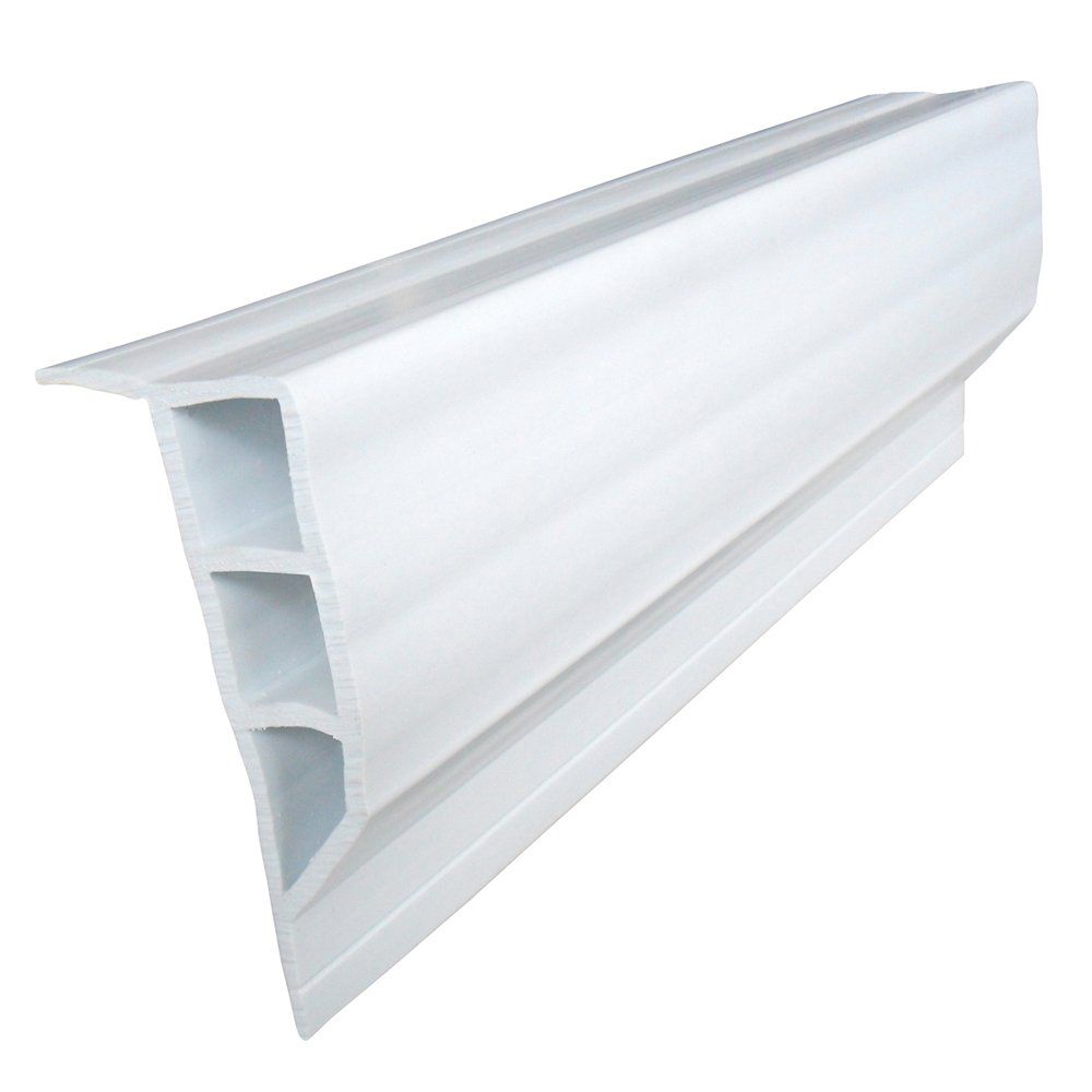 Image 1: Dock Edge Standard PVC Full Face Profile - 16' Roll - White