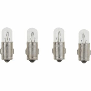 Image 1: VDO Type A - White Metal Base Bulb - 12V - 4-Pack