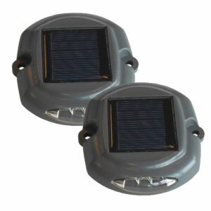Image 1: Dock Edge Docklite Solar Dock & Deck Light - 2-Pack